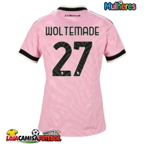 Camisa de Futebol Juventus Nick Woltemade #27 Equipamento Secundário Mulheres 2026-27 Manga Curta